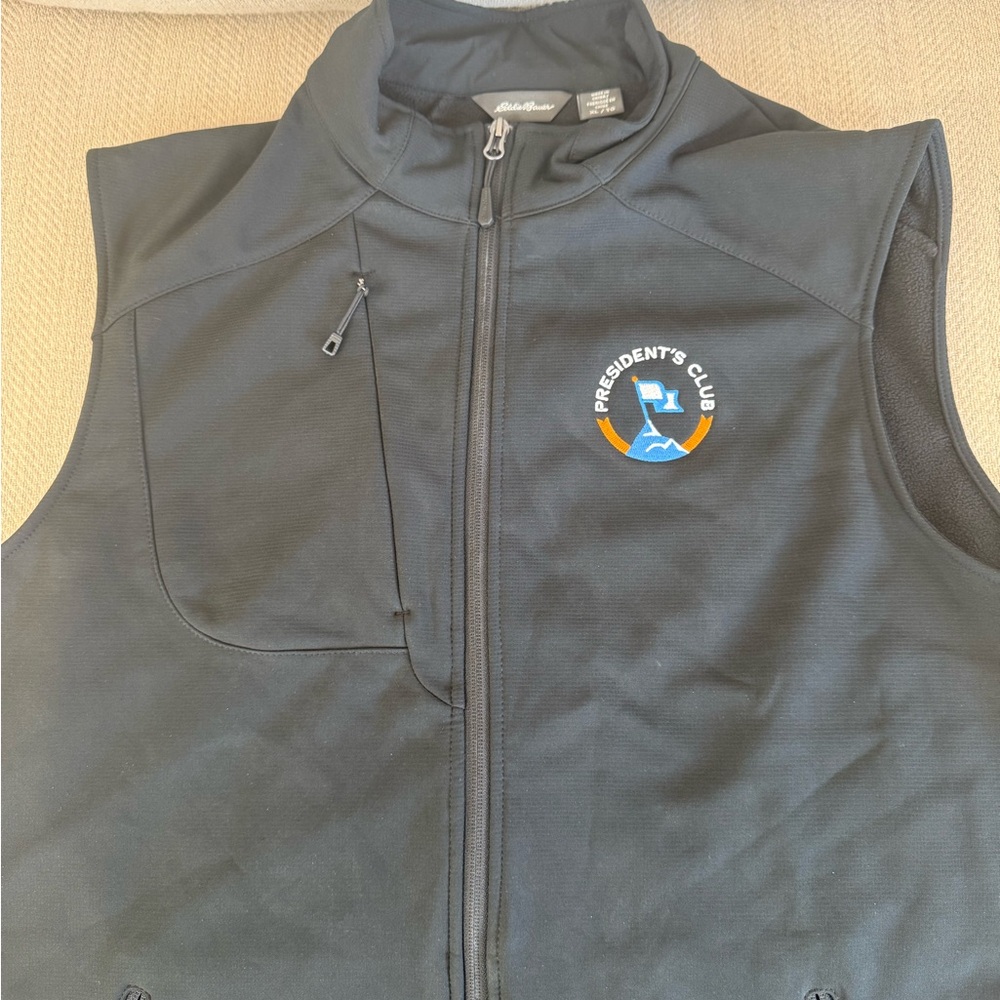 Eddie Bauer Black Vest with Logo